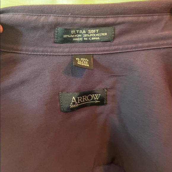 Medium Arrow Purple Button Up - Picture 2 of 2